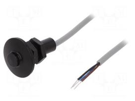 Sensor: capacitive | Range: 0÷0.1mm | Output conf: PNP / NO | Mat: POM