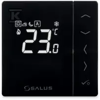Salus termostats VS35B, 230 V, juodas