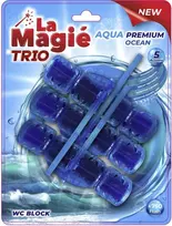Klozeto gaivikliai Mėlyna Vanduo La Magie 3x40g Ocean Breeze