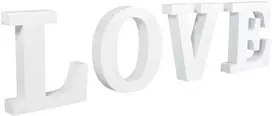Raidės LOVE Rayher 44.5x2x11cm MDF/baltos