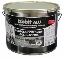Bituminė-aliumininė apsaug.danga stogui Izobit ALU Izolex 4.5kg sidabro sp.
