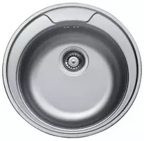 Įleidžiama ner.plieno virtuvės kriauklė PS-331 490x0.6mm matinė