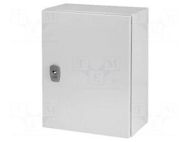 Enclosure: multipurpose | X: 300mm | Y: 400mm | Z: 200mm | CS | steel | grey