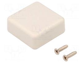 Enclosure: multipurpose | X: 35mm | Y: 35mm | Z: 15mm | 1551 | ABS | grey