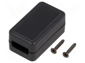 Enclosure: for USB | X: 20mm | Y: 35mm | Z: 15.5mm | ABS | black