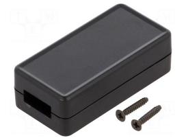 Enclosure: for USB | X: 25mm | Y: 50mm | Z: 15.5mm | ABS | black
