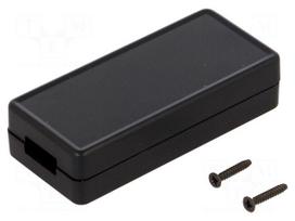 Enclosure: for USB | X: 30mm | Y: 65mm | Z: 15.5mm | ABS | black