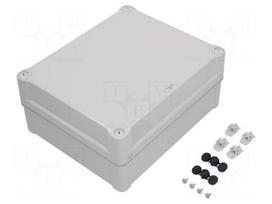 Enclosure: multipurpose | X: 241mm | Y: 291mm | Z: 128mm | polycarbonate