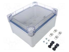 Enclosure: multipurpose | X: 194mm | Y: 241mm | Z: 127mm | polycarbonate