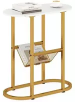 Promotions Šoninis staliukas, 58.4x27.9x64.8 cm, balta, plienas