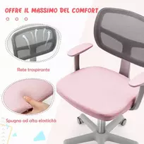 Promotions Vaikiškas rašomasis stalas ir kėdė, 80x51,5x51-73 cm, rožinė, reguliuojamas