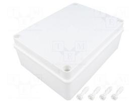 Enclosure: multipurpose | X: 140mm | Y: 190mm | Z: 70mm | white | IP65