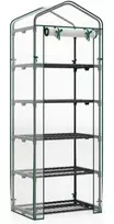 Promotions Mini šiltnamis 68,6x48,3x190,5 cm baltas, metalas
