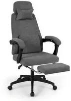 Promotions Reguliuojama biuro kėdė 99x66x119.4-125.7 cm pilka, šenilinis audinys