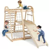 Promotions Jungle Gym medinis Montessori laipiojimo rinkinys 198x105x124 cm, įvairiaspalvis