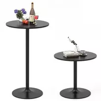 Promotions Bistro stalas, 60x60x101.5 cm, juodas, metalas