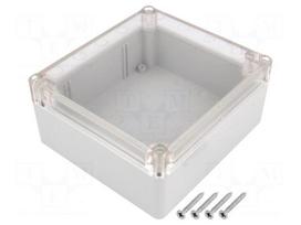 Enclosure: multipurpose | X: 115mm | Y: 125mm | Z: 58mm | ABS | grey | IP65