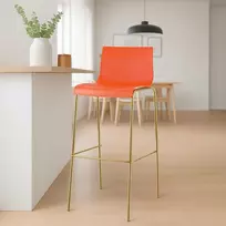 Mville Baro taburetė Hoover, keturių kojų, plastikinė, auksinė