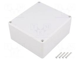Enclosure: multipurpose | X: 115mm | Y: 125mm | Z: 58mm | ABS | grey | IP65