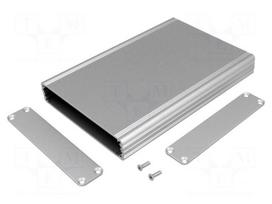 Enclosure: with panel | AKG | X: 105mm | Y: 160mm | Z: 22mm | aluminium