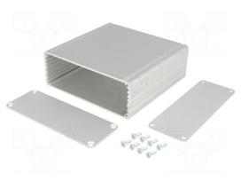 Enclosure: with panel | AKG | X: 105mm | Y: 100mm | Z: 38mm | aluminium
