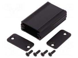 Enclosure: with panel | AKG | X: 33mm | Y: 50mm | Z: 16mm | aluminium