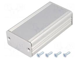 Enclosure: with panel | AKG | X: 41mm | Y: 80mm | Z: 24mm | aluminium | grey
