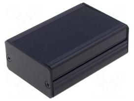 Enclosure: with panel | AKG | X: 55mm | Y: 80mm | Z: 28mm | aluminium