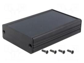 Enclosure: with panel | AKG | X: 69mm | Y: 100mm | Z: 24mm | aluminium