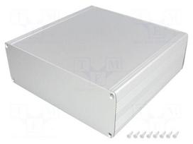 Enclosure: with panel | SHELL | X: 165.5mm | Y: 160mm | Z: 59.1mm | grey