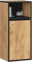AKORD VAMI W35 pakabinama vonios spintelė (1D, 1W), ąžuolas „Craft“, juoda