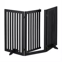 Relaxdays Apsauginiai varteliai, 92x154x30 cm, juoda, MDF