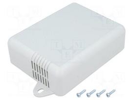 Enclosure: wall mounting | X: 90mm | Y: 115mm | Z: 37mm | ABS | grey