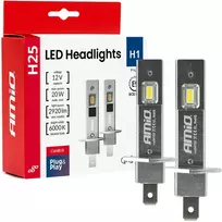 LED žibintų lemputės H25 CANBUS H1 12V 20W AMIO-04709