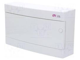 Enclosure: for modular components | IP40 | white | No.of mod: 18
