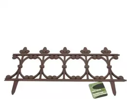 Dekoratyvinė tvorelė L63cm H33.5cm t.rudas/plastikinė