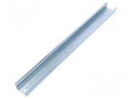 DIN rail | steel | W: 35mm | H: 15mm | L: 315mm | for enclosures