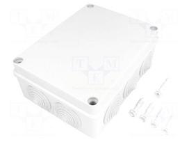 Enclosure: junction box | X: 140mm | Y: 190mm | Z: 70mm | IP65 | grey