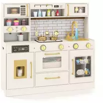 Promotions Žaislinė virtuvėlė, 86.4x25.4x81.3 cm, smėlio spalvos