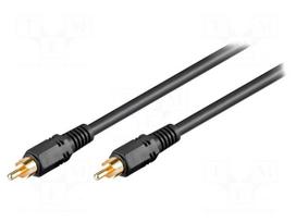 Cable | RCA plug,both sides | 5m | Plating: nickel plated