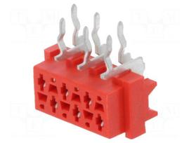Micro-MaTch | socket | female | PIN: 6 | THT | on PCBs | Layout: 2x3