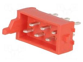 Micro-MaTch | socket | male | PIN: 6 | THT | on PCBs | 1.5A | Layout: 2x3
