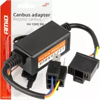 „Canbus“ rezistorius LED lemputėms 3 W 120 omų H4 amio-04127