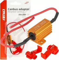 Canbus rezistorius LED lemputėms 25ohm 25w amio-04093