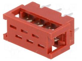 Wire-board | adapter | PIN: 6 | IDC,THT | on PCBs,for ribbon cable