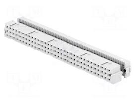 Plug | DIN 41612 | type C | female | PIN: 64 | a+c | IDC | straight | 1.5A