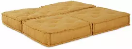 Modulinė sofa 2 vnt. Audinys Geltona 140 x 70 x 36 cm
