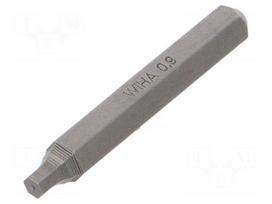 Screwdriver bit | Allen hex key | HEX 0,9mm | Overall len: 28mm
