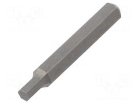 Screwdriver bit | Allen hex key | HEX 2,5mm | Overall len: 28mm