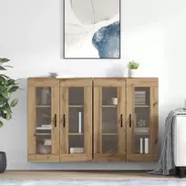 Sieniniai baldai 2 vnt. Amatininkų ąžuolas 69,5 x 34 x 90 cm